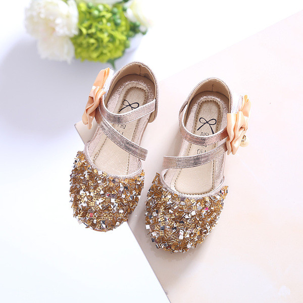 Sandale elegante pentru copii cu panglica in trei culori