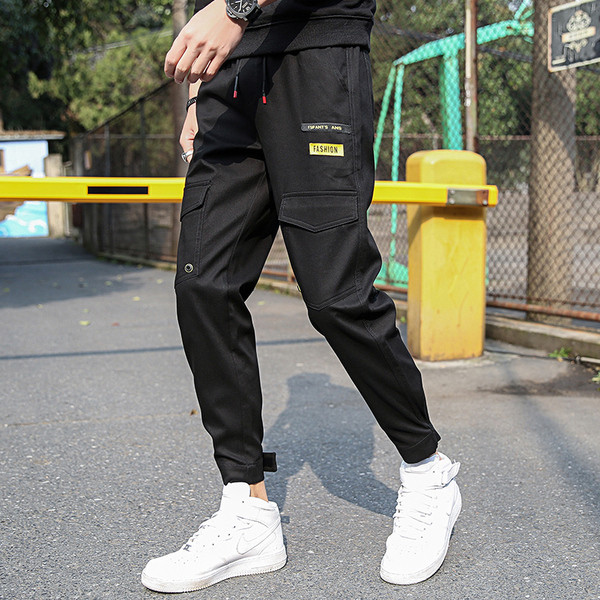 Pantaloni lungi casual barbati cu imprimeu