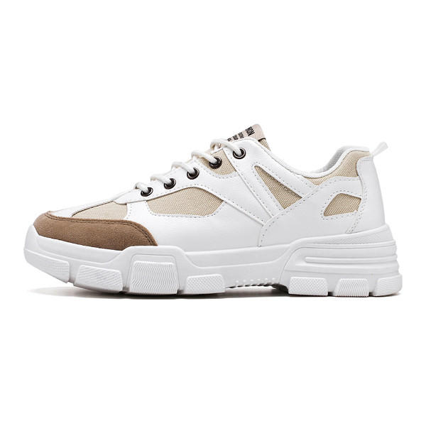 Adidași sport și casual pentru bărbați în alb-negru