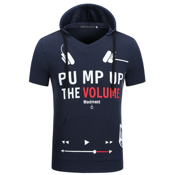 Tricou modern pentru bărbați cu glugă și cravate în trei culori