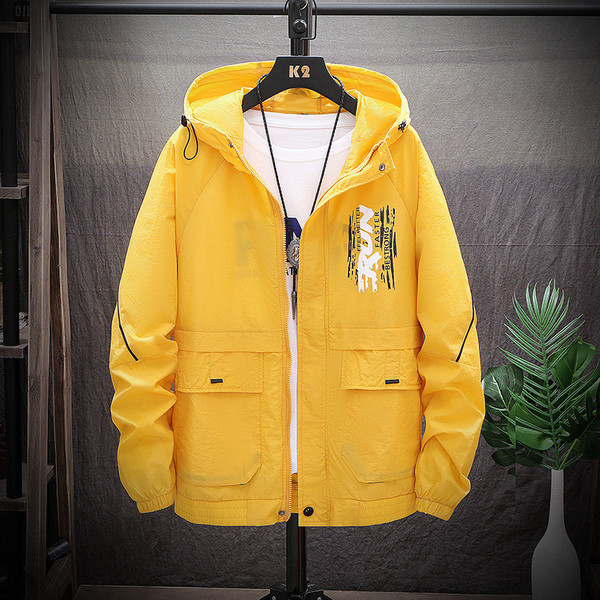 Jachetă modernă pentru bărbați în mai multe culori cu inscripții