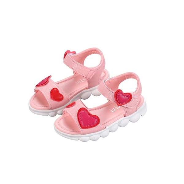 Sandale elegante pentru copii în alb și roz