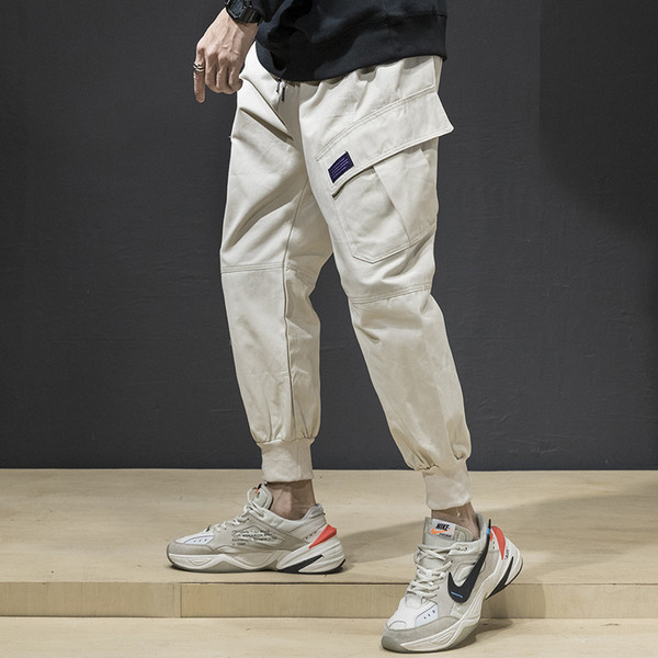 Pantaloni casual barbatesti cu buzunar in doua culori