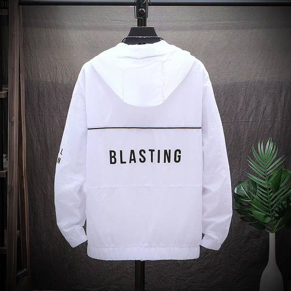 Jachetă modernă pentru bărbați cu buzunare și inscripții în patru culori