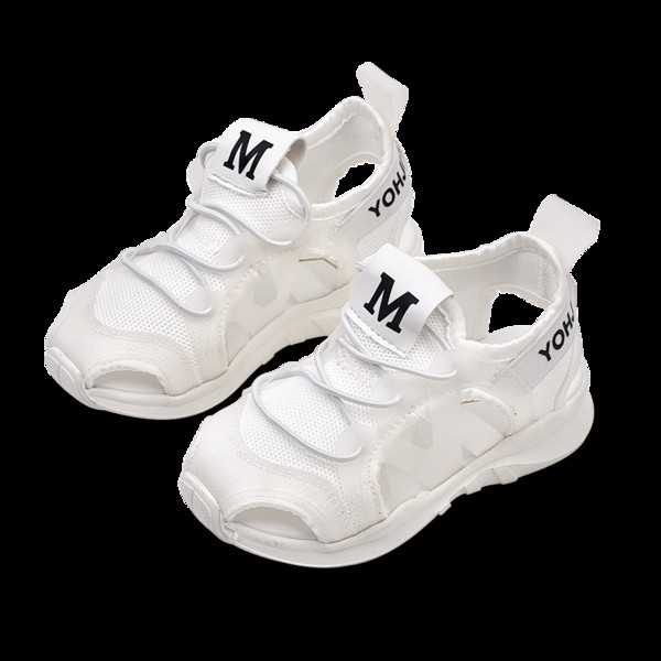 Sandale moderne pentru copii în alb și roz