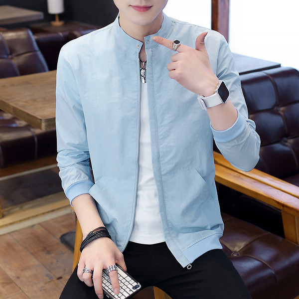 Jachetă modernă pentru bărbați, curată de primăvară, în patru culori