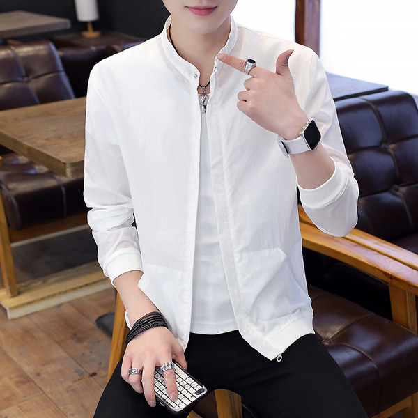 Jachetă modernă pentru bărbați, curată de primăvară, în patru culori