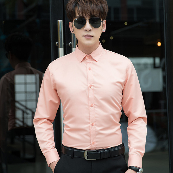 Cămașă modernă pentru bărbați în mai multe culori și mâneci lungi