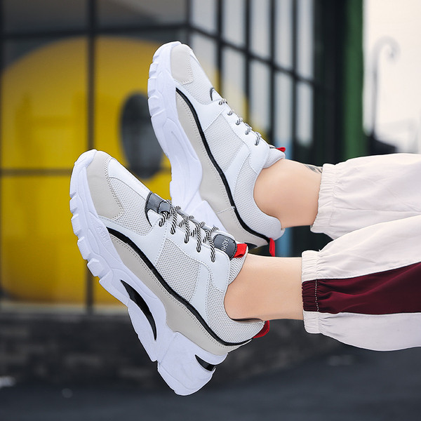 Adidași sport și casual pentru bărbați cu talpă aspră în trei culori