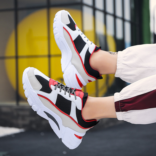 Adidași sport și casual pentru bărbați cu talpă aspră în trei culori