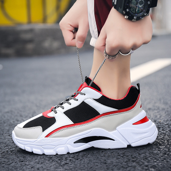 Adidași sport și casual pentru bărbați cu talpă aspră în trei culori