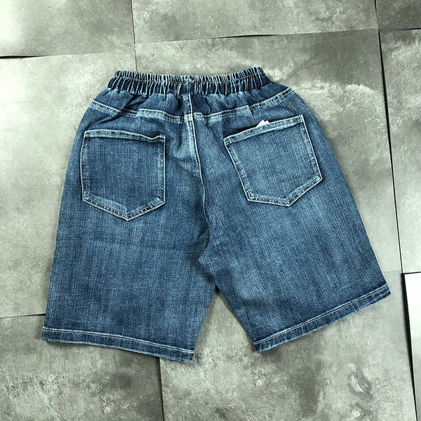 Blugi moderni de barbati scurti cu talie elastica in doua culori