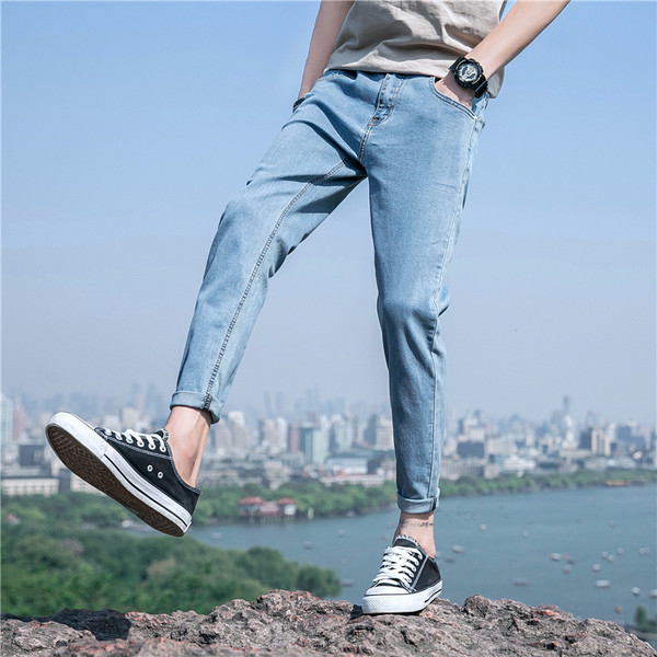 Blugi casual barbati model uni in doua culori