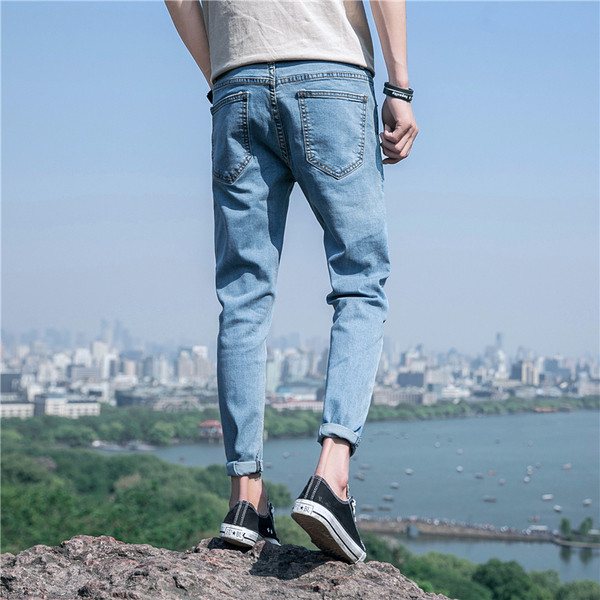 Blugi casual barbati model uni in doua culori