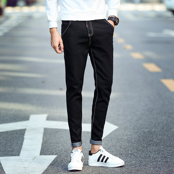 Blugi de bărbați actuali în trei culori cu emblemă