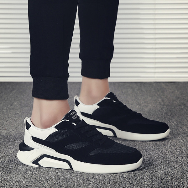 Tenisi casual barbatesti cu sireturi in trei culori