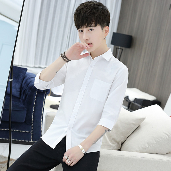 Cămașă pentru bărbați cu mâneci lungi în patru culori