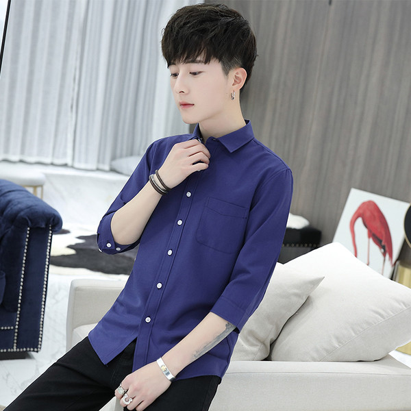 Cămașă pentru bărbați cu mâneci lungi în patru culori