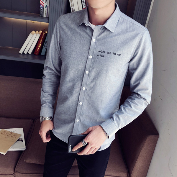 Cămașă pentru bărbați cu inscripție în mai multe culori