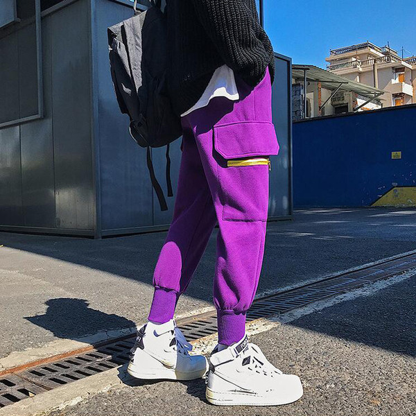 Pantaloni sport barbati cu buzunar in mai multe culori