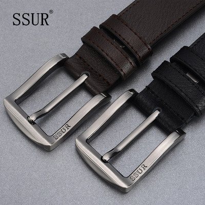 Sporty-elegant men`s belt in two colors