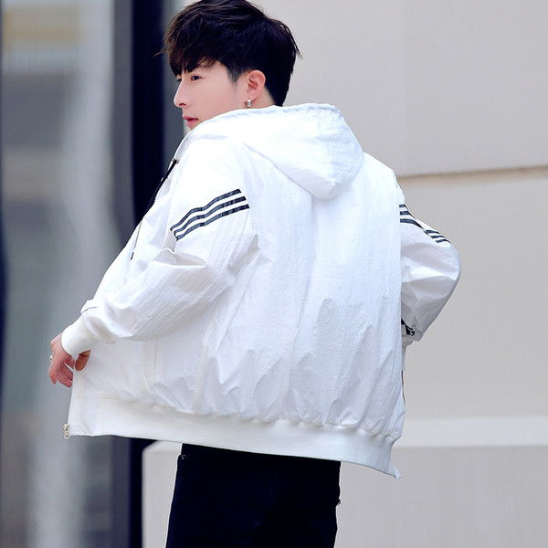 Geaca sport barbati in mai multe culori cu gluga si panglici colorate