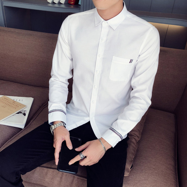 Cămașă bărbătească cu buzunar în mai multe culori