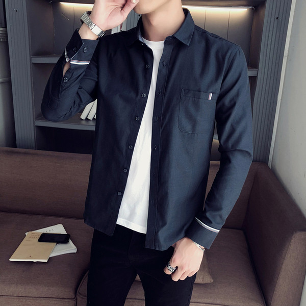 Cămașă bărbătească cu buzunar în mai multe culori