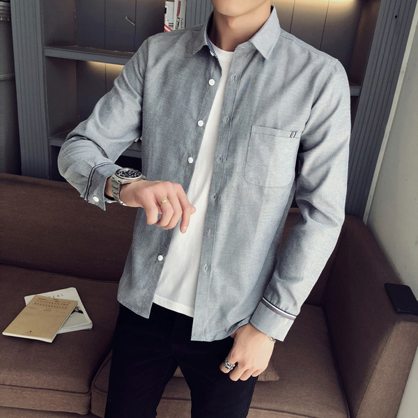 Cămașă bărbătească cu buzunar în mai multe culori