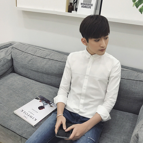 Cămașă pentru bărbați cu mâneci lungi în mai multe culori