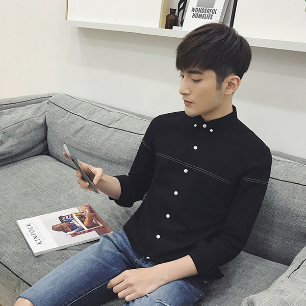 Cămașă pentru bărbați cu mâneci lungi în mai multe culori