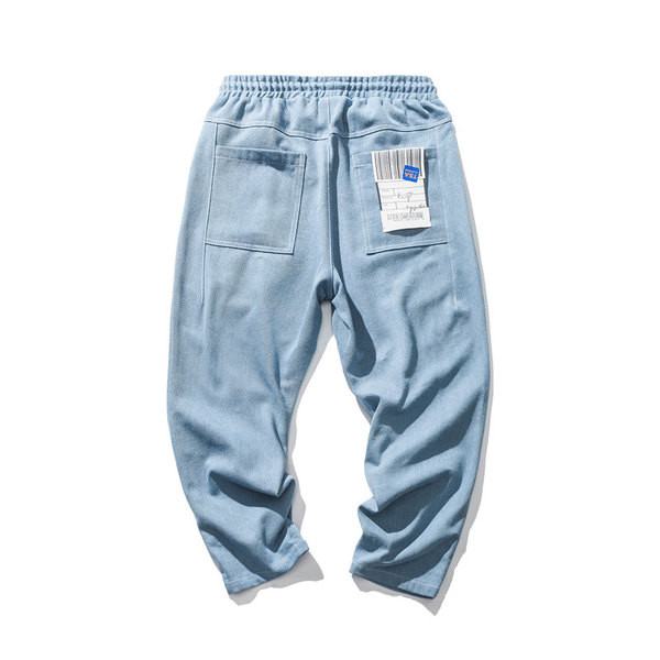 Blugi de bărbați moderni cu emblemă în două culori