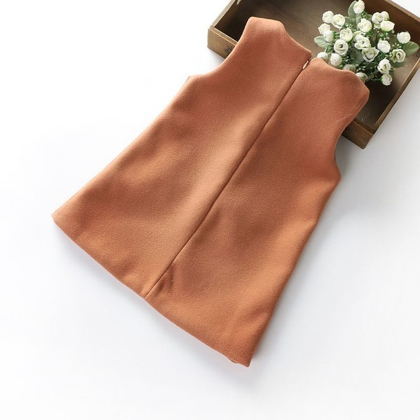 Rochie moderna pentru copii cu puf in trei culori