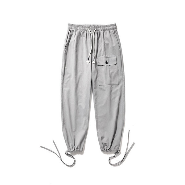 Pantaloni barbatesti la moda cu buzunar si cravate in mai multe culori