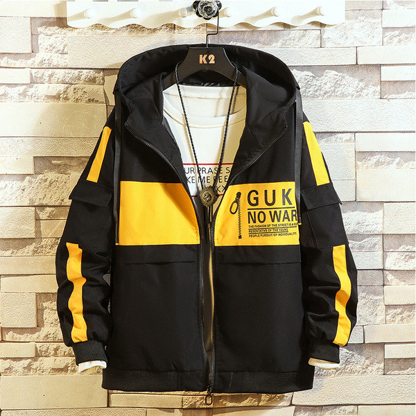 Jachetă modernă pentru bărbați în patru culori cu inscripție