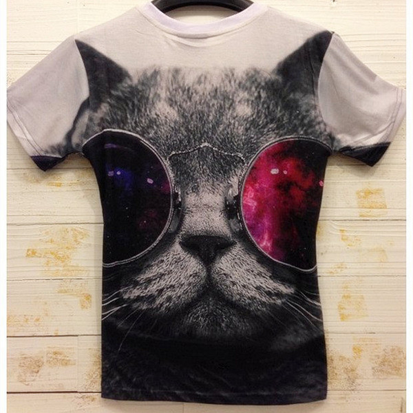 Tricou pentru bărbați cu aplicare cu efect 3D