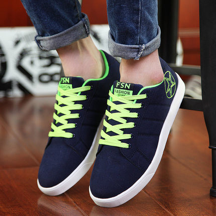 Tenisi casual barbatesti in trei culori cu broderie