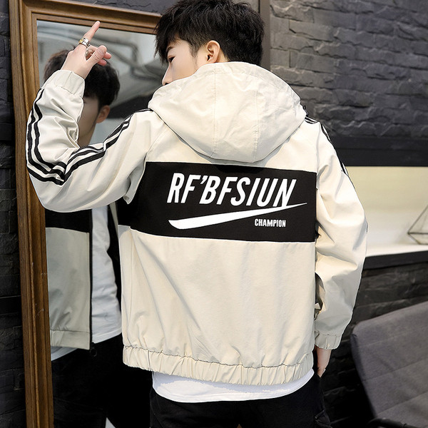 Jacheta sport-casual pentru barbati cu gluga in trei culori