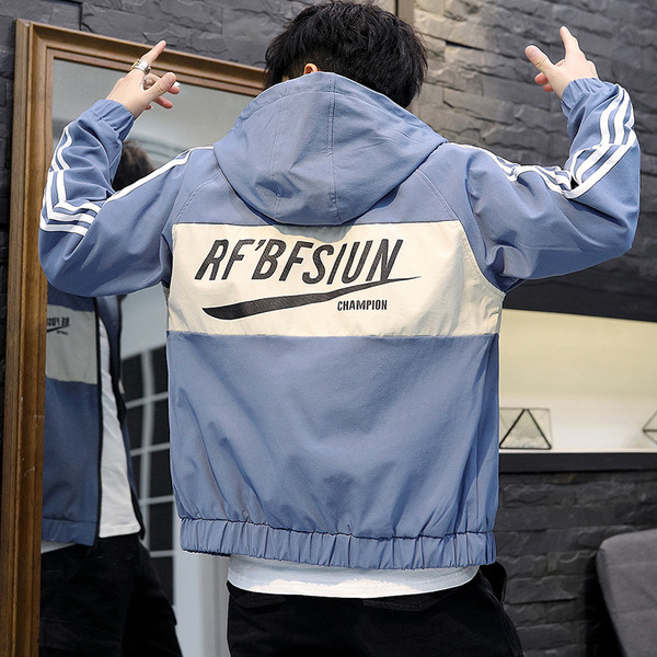 Jacheta sport-casual pentru barbati cu gluga in trei culori