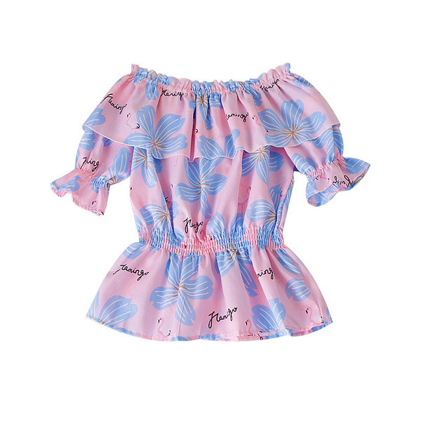 Μοντέρνα γυναικεία  μπλούζα με floral μοτίβα σε τρία χρώματα