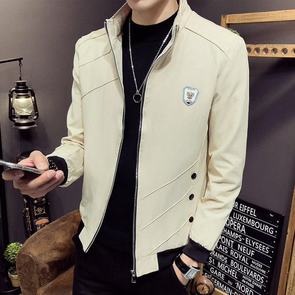 Jachetă modernă de primăvară pentru bărbați în mai multe culori
