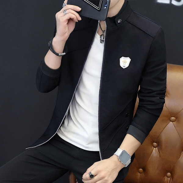 Jachetă modernă de primăvară pentru bărbați în mai multe culori