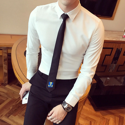 Elegáns férfi hosszú ujjú ing különböző színekben