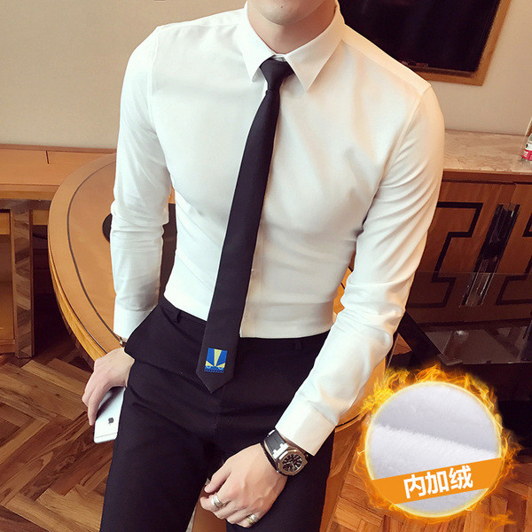 Cămașă elegantă pentru bărbați, cu mâneci lungi, în diferite culori