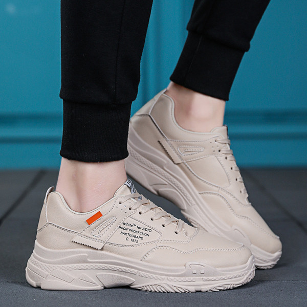 Tenisi casual barbatesti din piele ecologica in trei culori