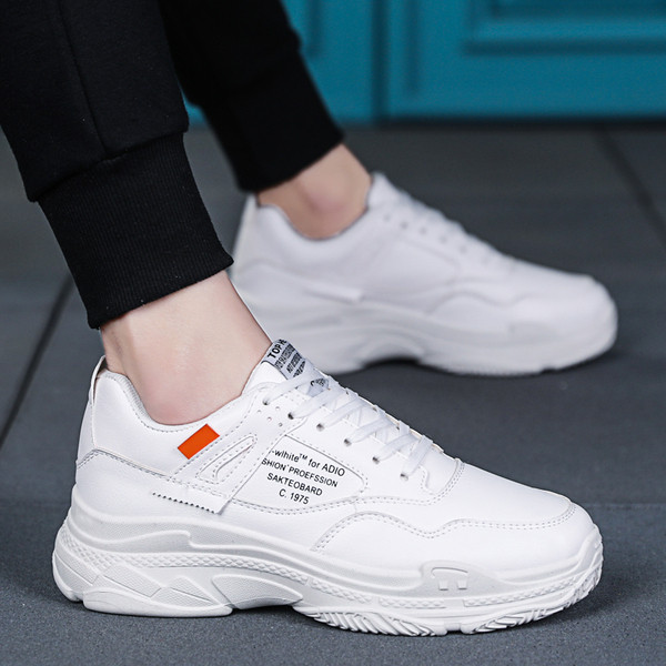 Tenisi casual barbatesti din piele ecologica in trei culori