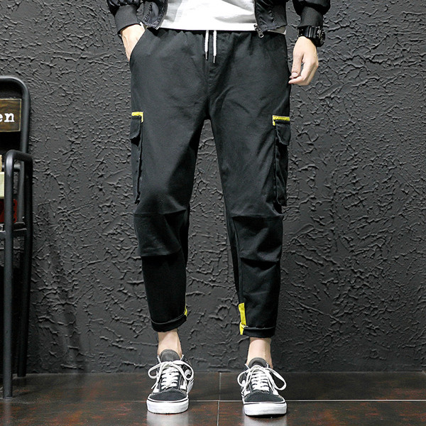 Ανδρικά παντελόνια  με τσέπη σε δύο χρώματα