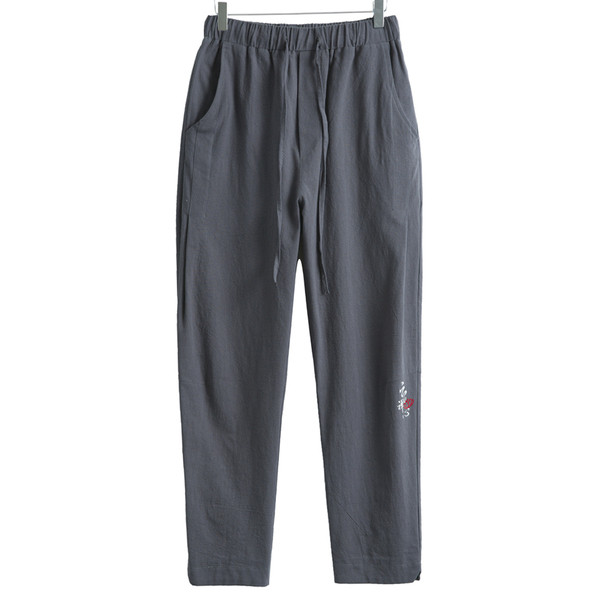 Μοντέρνα ανοιξιάτικα ανδρικά παντελόνια  σε διάφορα χρώματα με κεντήματα