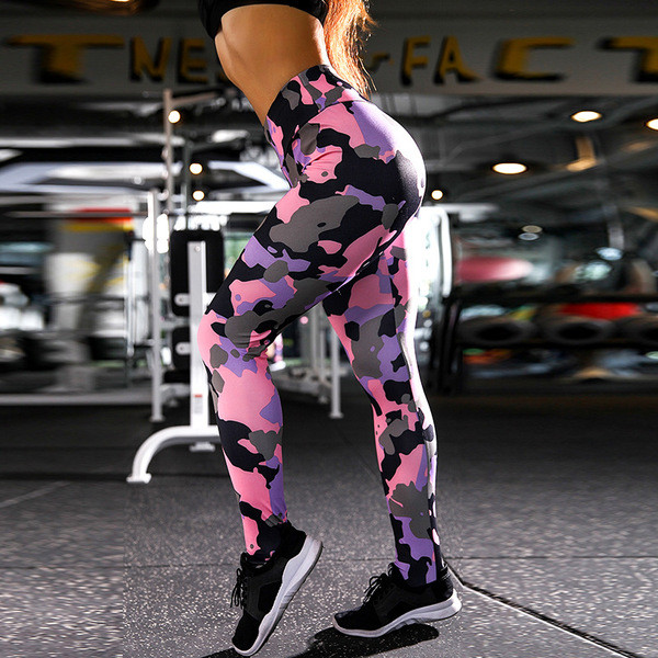 Jambiere de damă de zi cu zi cu talie înaltă și motive colorate