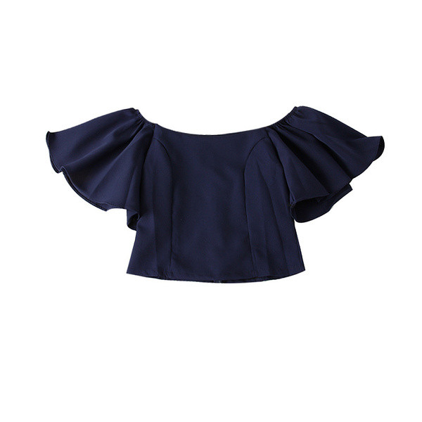 Bluză de damă cu mâneci căzute în mai multe culori